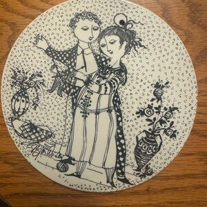 Vintage Wall Plaque Bjorn Wiinblad November